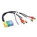 Line Out Adapter Mini-ISO Mini-ISO jack to 4 RCA Multicolore cavo di interfaccia e adattatore - Foto miniatura 1