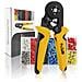 Pinza Crimpatrice E 1200 Capicorda, Kit Elettricista Professionale, Terminale Isolato 0.25-10 Mm², Crimpare Puntalini Elettrici, Connettori Del Cavo, Manico Ergonomico, Materiale Metallico Rinforzato - Foto miniatura 1
