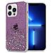 Custodia Compatibile Con Apple Iphone 13 Pro Max In Viola Con Glitter - Coperchio Protettivo In Silicone Tpu Flessibile Con Glitter Scintillanti - Foto miniatura 1