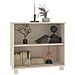 Credenza Marrone Miele 85x35x80 Cm In Legno Massello Di Pino - Foto miniatura 6