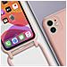Cover Semirigida Per Iphone 11 Cordino Nylon 80 Cm Rosa Chiaro - Foto miniatura 5