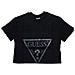 V2yi06k8hm0 T Shirt Donna Manica Corta Cotone Nero Nero S - Foto miniatura 1