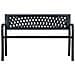 Panca da Giardino Nera 120 cm Acciaio - Foto miniatura 2