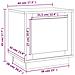 Comodini 2 Pz Rovere Fumo 44x35x45 Cm In Legno Multistrato - Foto miniatura 5