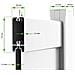 Pack Cancello Battente Eiger 400b140 + Cancello Eiger 100p140 Bianco - Foto miniatura 2
