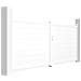 Pack Cancello Battente Eiger 400b140 + Cancello Eiger 100p140 Bianco - Foto miniatura 5