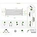 Pack Cancello Battente Eiger 400b140 + Cancello Eiger 100p140 Bianco - Foto miniatura 6