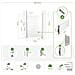 Pack Cancello Battente Eiger 400b140 + Cancello Eiger 100p140 Bianco - Foto miniatura 8