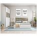 Guardaroba Elgin, Armadio Per Camera Da Letto A 2 Ante Scorrevoli, Mobile Con Barra Appendiabiti E 3 Ripiani, 180x60h200 Cm, Bianco E Rovere - Foto miniatura 3