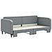 Divano Letto Con Letto Estraibile Grigio Chiaro 90x200 Tessuto - Foto miniatura 3