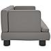 Divano Per Bambini Grigio 60x40x30 Cm In Similpelle - Foto miniatura 3