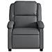 Poltrona Massaggiante Reclinabile Grigia In Similpelle - Foto miniatura 3