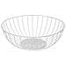 Portafrutta Damasco Bianco Metallo Acciaio Legno Mdf 28 X 10 X 28 Cm - Foto miniatura 1