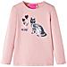 Maglietta Bambina Maniche Lunghe Rosa Chiaro 116 - Foto miniatura 1