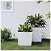 Fioriera Con Interno Rimovibile Bianca 21 / 32 L Pp Rattan - Foto miniatura 1