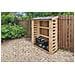 Legnaia Da Esterno In Legno - 86x184xa200 Cm / 2 M3 M201 - Foto miniatura 6