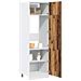 Armadio per Frigo “Lyon” Legno Antico 60x57x207 cm - Foto miniatura 5
