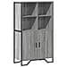 Credenza Grigio Sonoma 79,5x35,5x137,5 Cm In Truciolato - Foto miniatura 2