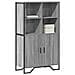 Credenza Grigio Sonoma 79,5x35,5x137,5 Cm In Truciolato - Foto miniatura 1