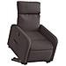 Poltrona Alzapersona Reclinante Elettrica Marrone Scuro Tessuto - Foto miniatura 2