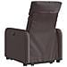 Poltrona Alzapersona Reclinante Elettrica Marrone Scuro Tessuto - Foto miniatura 4