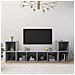 Mobili Tv 4 Pz Grigio Cemento 72x35x36,5cm In Legno Multistrato - Foto miniatura 8