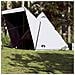 Tenda Familiare Tipi 6 Persone Bianca Tessuto Impermeabile - Foto miniatura 2