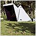 Tenda Familiare Tipi 6 Persone Bianca Tessuto Impermeabile - Foto miniatura 4