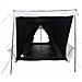 Tenda Familiare Tipi 6 Persone Bianca Tessuto Impermeabile - Foto miniatura 5
