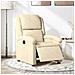 Poltrona Elettrica Reclinabile Crema in Tessuto - Foto miniatura 2