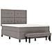 Letto con Box Spring con Materasso e Panchina Taupe 140x190 cm Tessuto - Foto miniatura 8