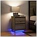 Comodini con Luci a LED 2 pz Rovere Sonoma 38x34x50 cm - Foto miniatura 2