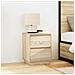 Comodini con Luci a LED 2 pz Rovere Sonoma 38x34x50 cm - Foto miniatura 4