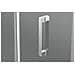 Box Doccia 2 Lati 70x120 Cm Fisso + Due Battenti H195 Cm Iole Cromato - Foto miniatura 5