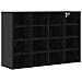 Scarpiera Rovere nero 103 x 30 x 67 cm Legno multistrato - Foto miniatura 1