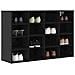 Scarpiera Rovere nero 103 x 30 x 67 cm Legno multistrato - Foto miniatura 3