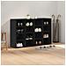 Scarpiera Rovere nero 103 x 30 x 67 cm Legno multistrato - Foto miniatura 4