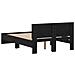 Struttura letto con testata Rovere Nero 120 x 190 cm - Foto miniatura 8