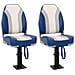 Set Sedile da Barca Pieghevole 4 pz con Schienale Alto - Foto miniatura 1