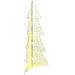 Albero di Natale con 100 LED Bianco caldo 120 cm Acrilico - Foto miniatura 1