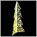 Albero di Natale con 100 LED Bianco caldo 120 cm Acrilico - Foto miniatura 3