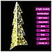Albero di Natale con 100 LED Bianco caldo 120 cm Acrilico - Foto miniatura 7