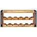 Portabottiglie 100 x 45 x 33 cm Legno di Mango Grezzo Massiccio - Foto miniatura 4