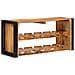 Portabottiglie 100 x 45 x 33 cm Legno di Mango Grezzo Massiccio - Foto miniatura 6
