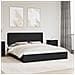 Letto con Contenitore Nero 200 x 200 cm Legno multistrato - Foto miniatura 2