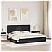 Letto con Contenitore Nero 200 x 200 cm Legno multistrato - Foto miniatura 3