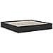 Letto con Contenitore Nero 200 x 200 cm Legno multistrato - Foto miniatura 6