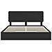 Letto con Contenitore Nero 200 x 200 cm Legno multistrato - Foto miniatura 8
