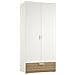 Armadio Camera Da Letto Vacone - Guardaroba 2 Ante Un Cassetto, 80x180h Cm Bianco - Foto miniatura 1