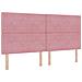 Letto a molle con materasso Rosa 200 x 200 cm Velluto - Foto miniatura 6